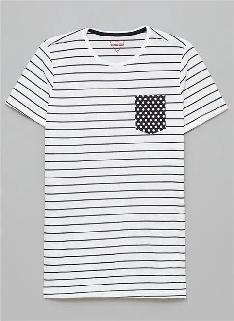 blusa tb listrada bolso poá blusa tb listrada bolso poá