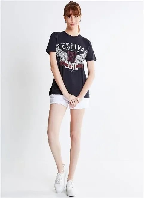 blusa estampa rock festival blusa estampa rock festival
