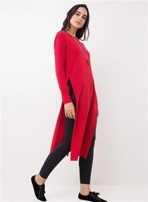 blusa ml super longa fendas blusa ml super longa fendas