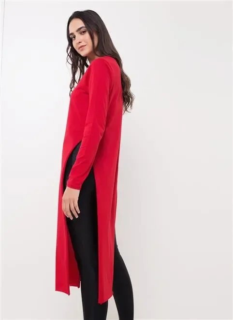 blusa ml super longa fendas blusa ml super longa fendas
