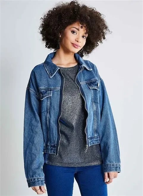 jaqueta bomber em jeans jaqueta bomber em jeans