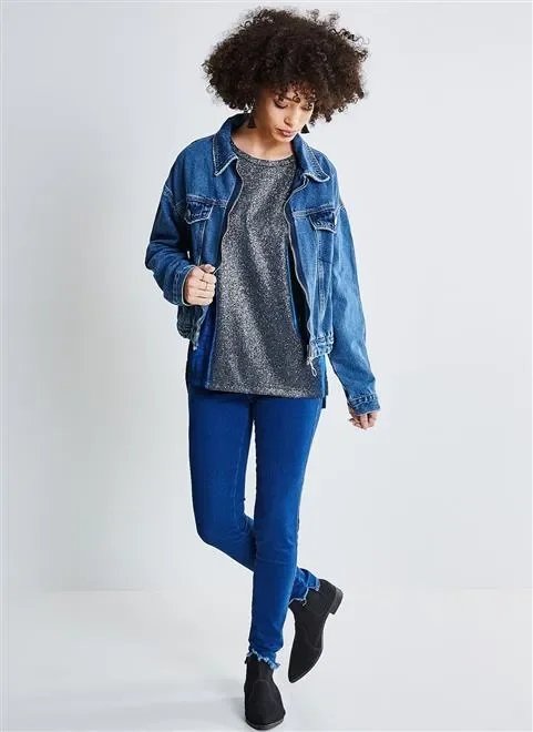 jaqueta bomber em jeans jaqueta bomber em jeans