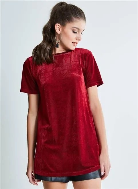 blusa alongada em veludo cotelê blusa alongada em veludo cotelê