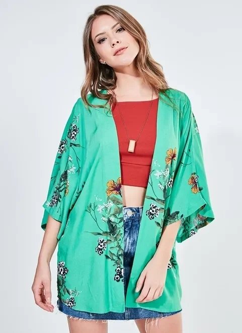 kimono curto estampado kimono curto estampado