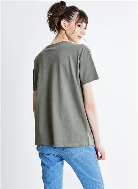 camiseta alongada paradise verde militar camiseta alongada paradise verde militar