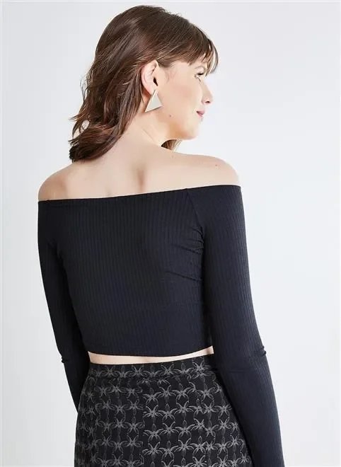 blusa cropped ombro a ombro blusa cropped ombro a ombro