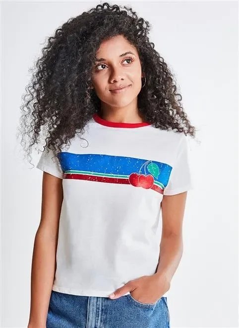 blusa estampa cereja blusa estampa cereja