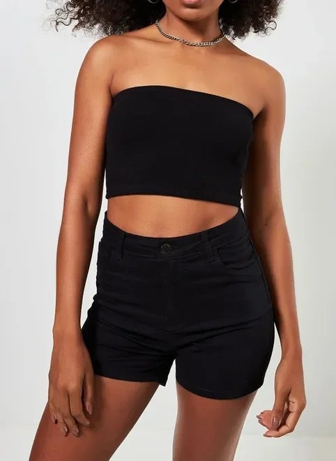 top faixa em malha top faixa em malha