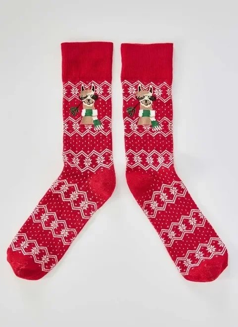 meia estampada lhama meia estampada lhama