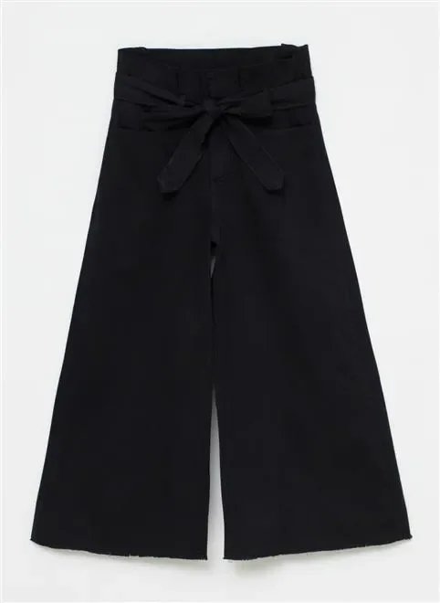 calça clochard pantacourt em sarja calça clochard pantacourt em sarja