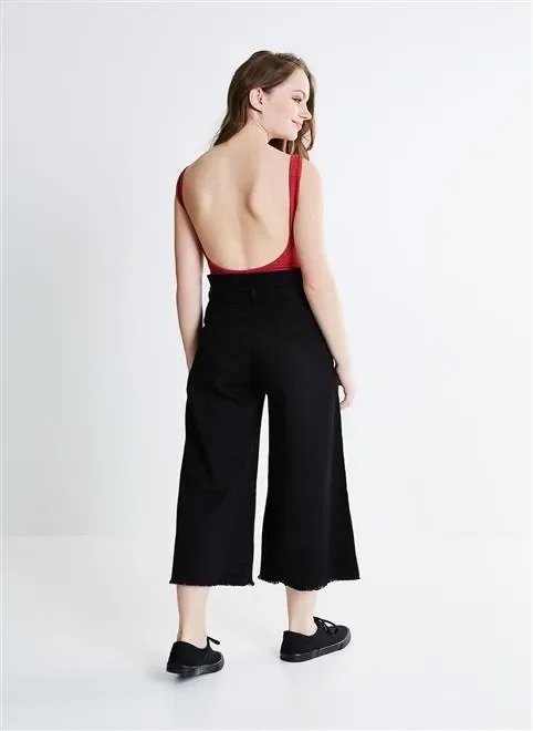calça clochard pantacourt em sarja calça clochard pantacourt em sarja