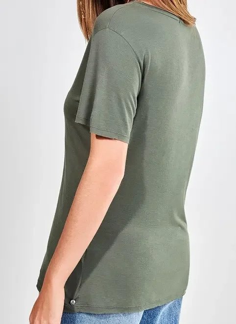 blusa básica ampla decote v blusa básica ampla decote v