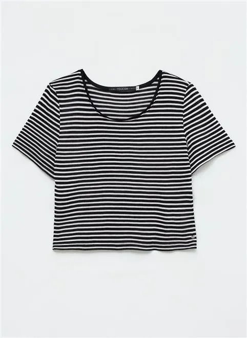 blusa manga curta listrada blusa manga curta listrada