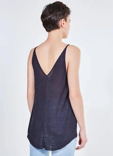 regata gola v com aplicações regata gola v com aplicações