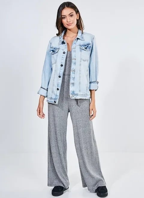 macacão flare malha tricot macacão flare malha tricot