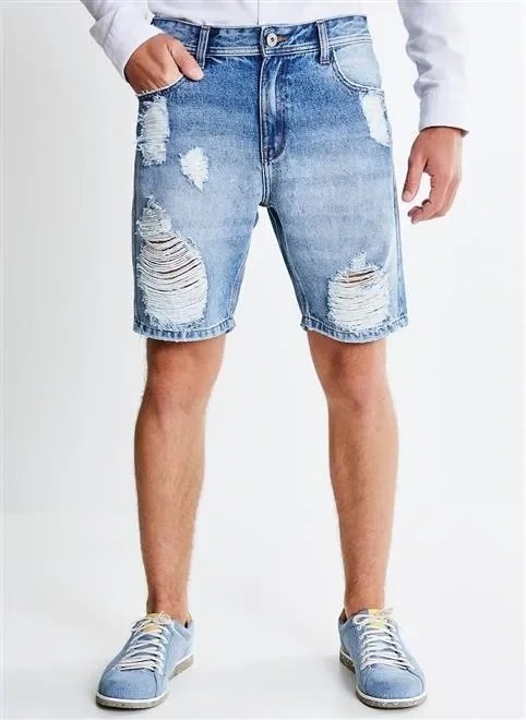 bermuda em jeans destroyed bermuda em jeans destroyed