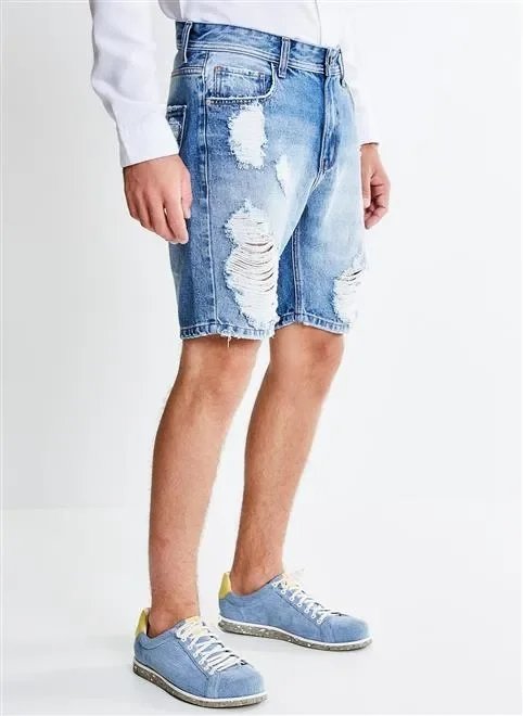 bermuda em jeans destroyed bermuda em jeans destroyed