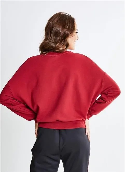 moletom vermelho com lettering reckless moletom vermelho com lettering reckless