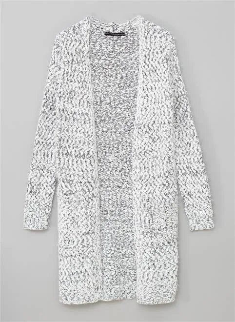 cardigan alongado com bolsos cardigan alongado com bolsos