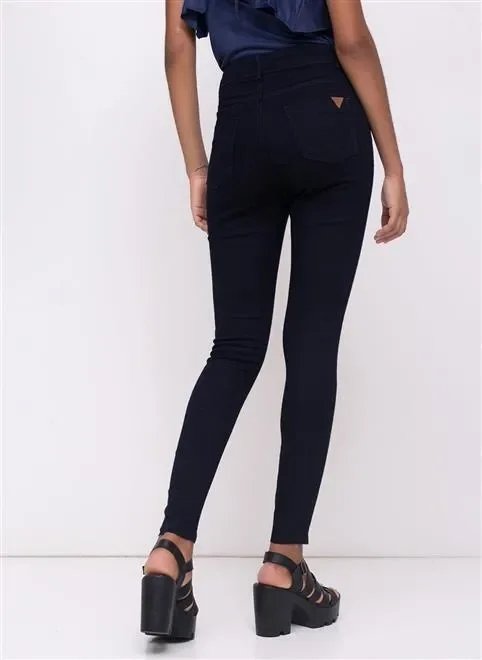 calça cigarrete cintura alta em jeans calça cigarrete cintura alta em jeans