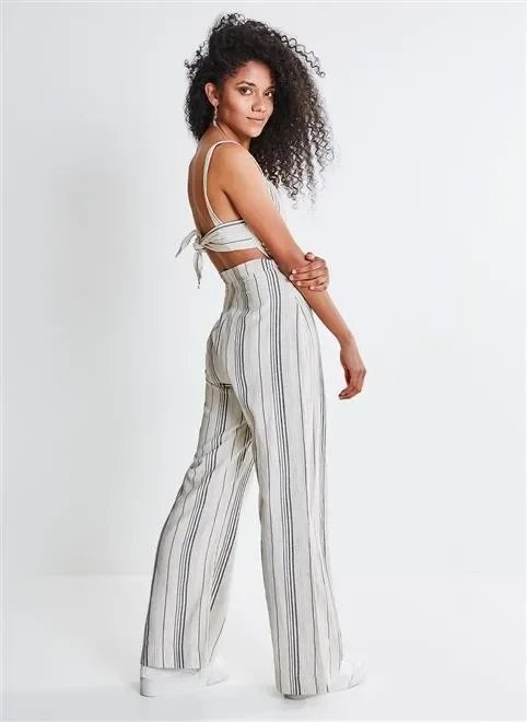 macacão eco listrado macacão eco listrado