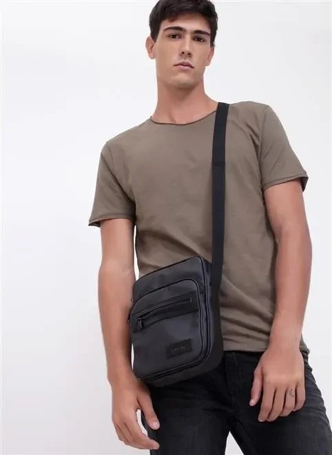 bolsa masculina all black bolsa masculina all black