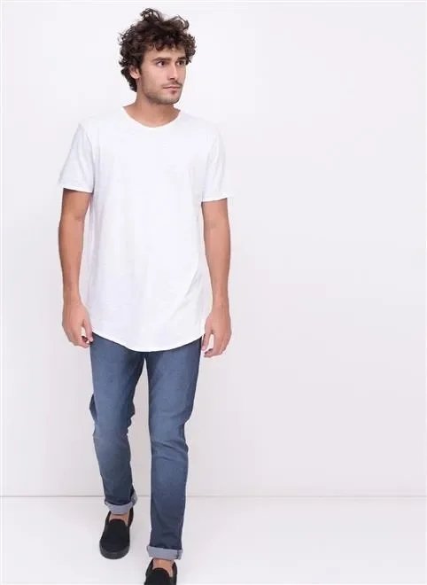 camiseta alongada básica flamê camiseta alongada básica flamê