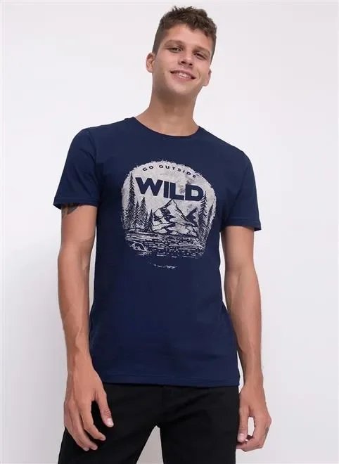 camiseta go outside wild camiseta go outside wild