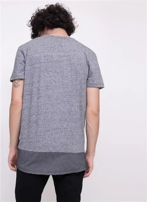 camiseta eco botone com bolsinho e barra camiseta eco botone com bolsinho e barra