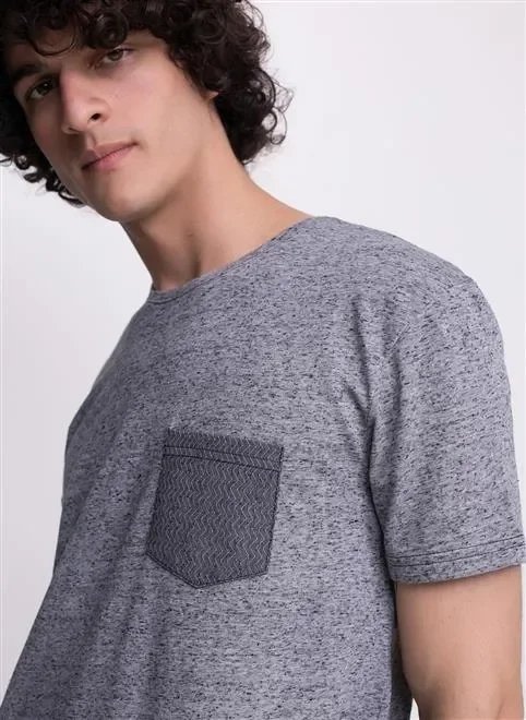 camiseta eco botone com bolsinho e barra camiseta eco botone com bolsinho e barra