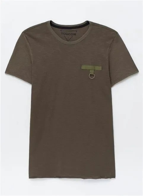 camiseta alongada com detalhe camiseta alongada com detalhe