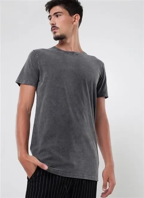 camiseta alongada marmorizada camiseta alongada marmorizada