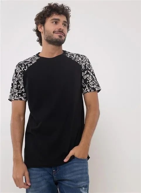 camiseta manga raglan arabescos camiseta manga raglan arabescos