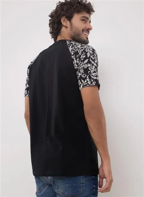 camiseta manga raglan arabescos camiseta manga raglan arabescos