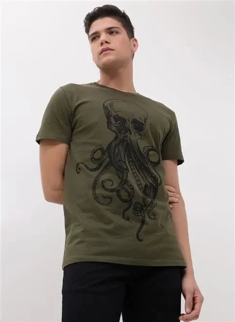 camiseta table silk caveira polvo camiseta table silk caveira polvo