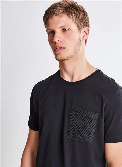camiseta tela barra e bolso camiseta tela barra e bolso