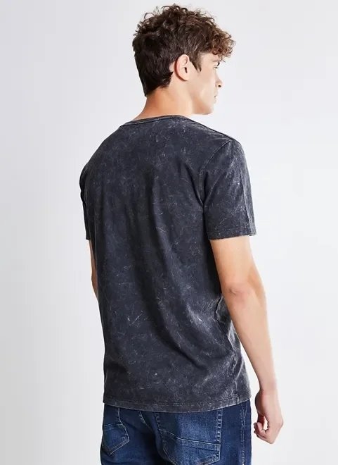 camiseta marmorizada com estampa camiseta marmorizada com estampa