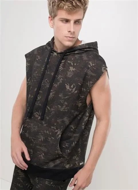 colete estampa camuflado tropical colete estampa camuflado tropical