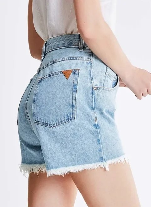 short vintage com botões short vintage com botões