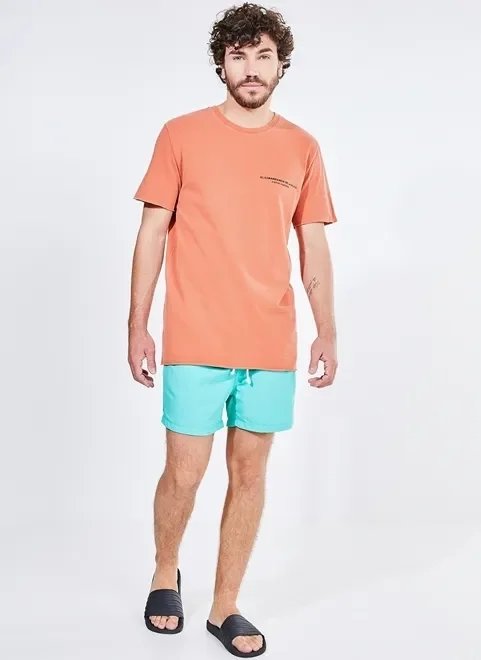 bermuda de banho com elástico na cintura bermuda de banho com elástico na cintura