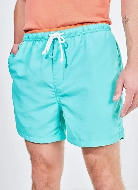 bermuda de banho com elástico na cintura bermuda de banho com elástico na cintura