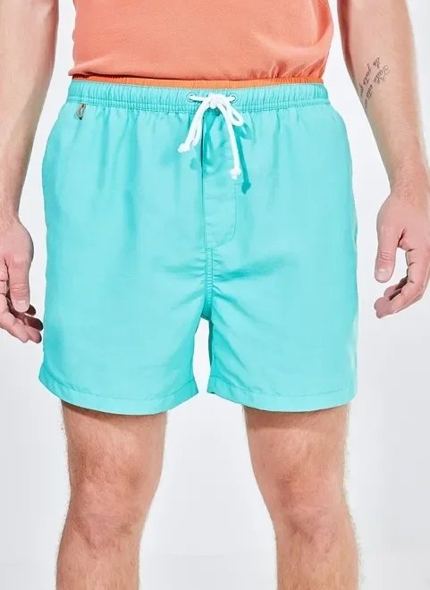 bermuda de banho com elástico na cintura bermuda de banho com elástico na cintura