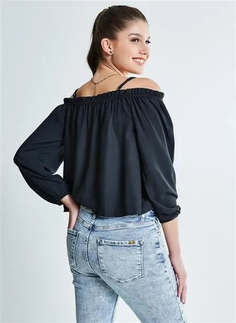 blusa ciganinha manga longa blusa ciganinha manga longa
