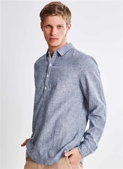 camisa listrada com linho camisa listrada com linho