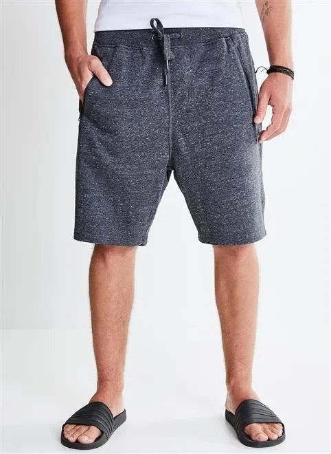 bermuda em malha com zíper nos bolsos bermuda em malha com zíper nos bolsos