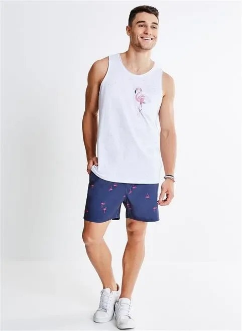 bermuda de banho estampa flamingo bermuda de banho estampa flamingo