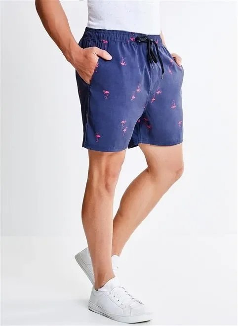 bermuda de banho estampa flamingo bermuda de banho estampa flamingo