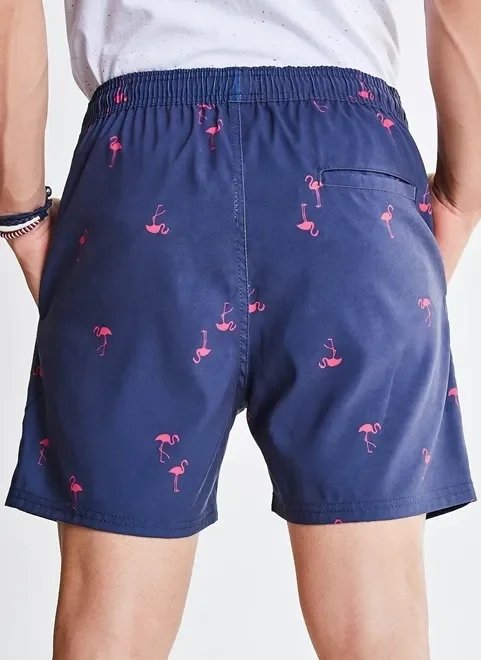 bermuda de banho estampa flamingo bermuda de banho estampa flamingo