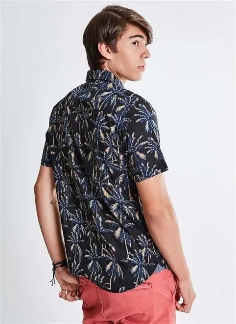 camisa estampada coqueiros camisa estampada coqueiros