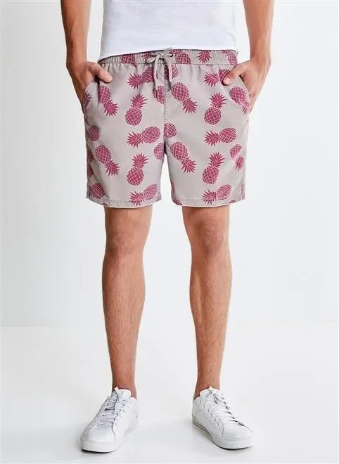 bermuda de banho estampada abacaxi bermuda de banho estampada abacaxi